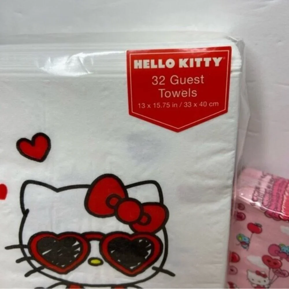 Hello Kitty Guest & Beverage Napkins Bundle NEW